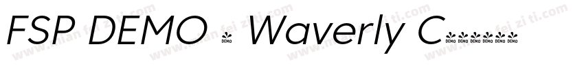 FSP DEMO - Waverly C字体转换